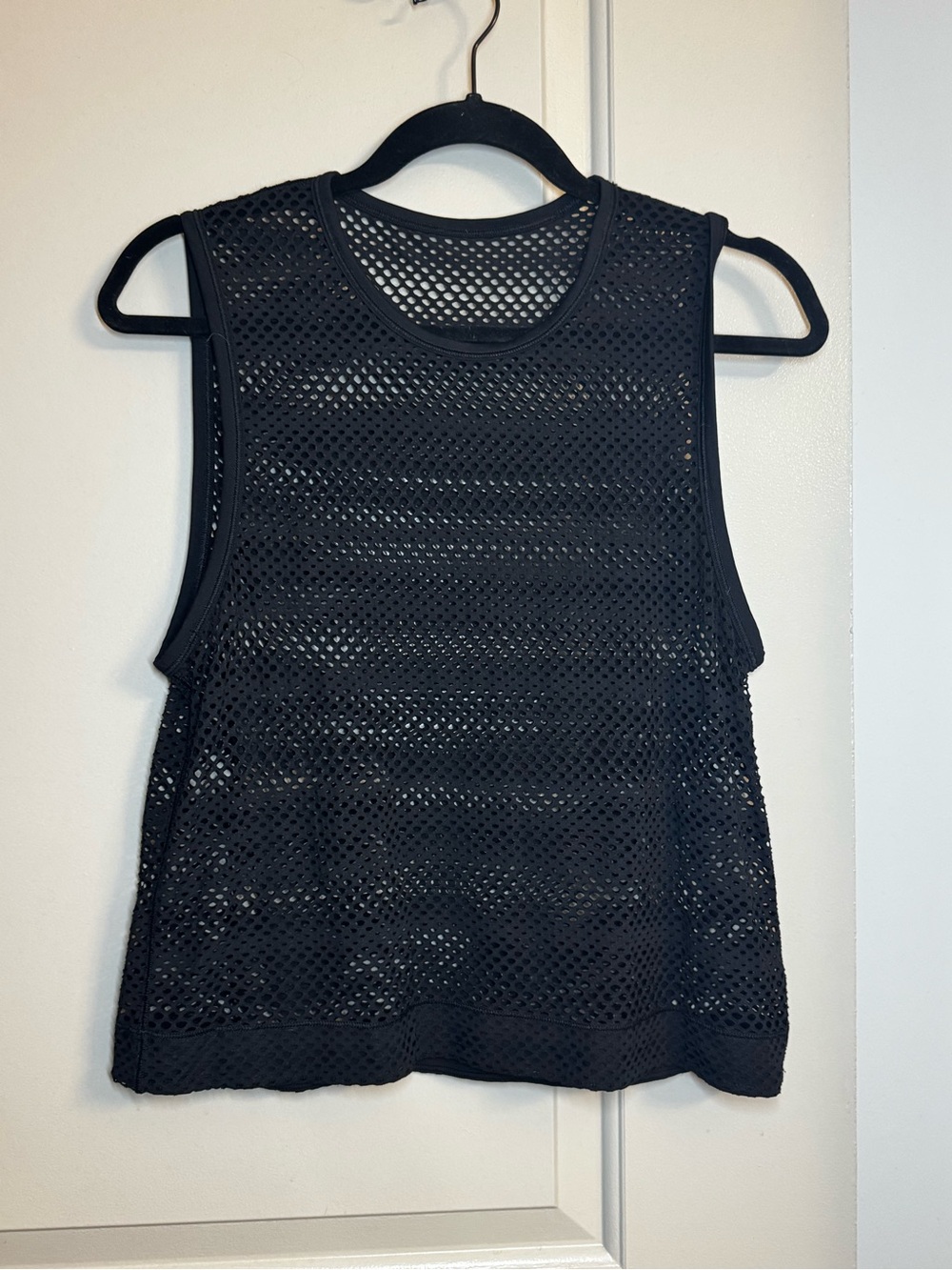 lululemon athletica Black Mesh Muscle Tank